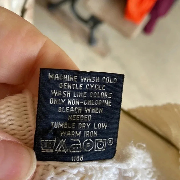 Woods & Gray Cream Cable Ribbed Raglan Zipper Sweater - Picture 8 of 8